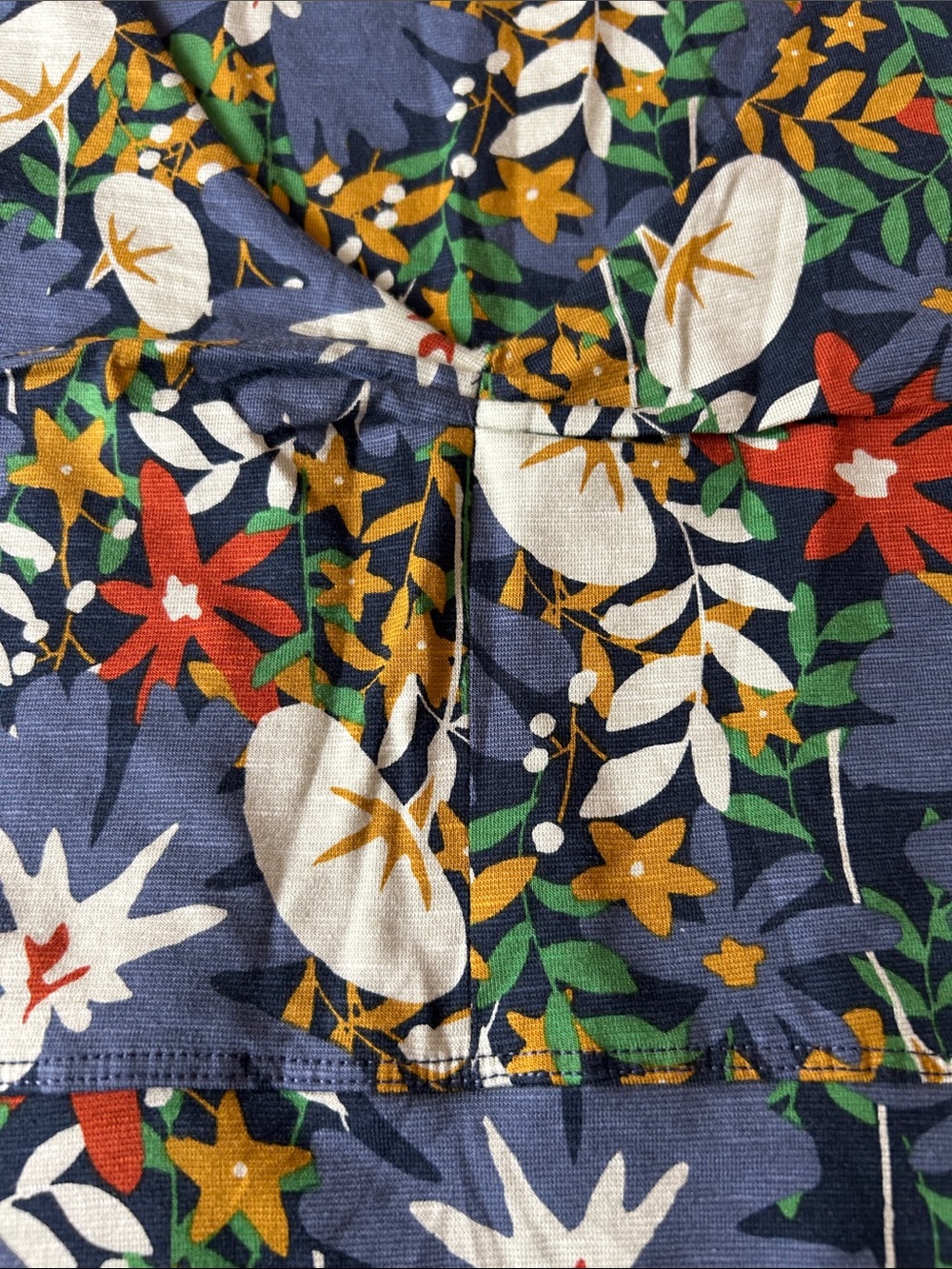 Like NEW - Toad&Co Floral Midi Dress with Multicolor Flower/Leaf Print 🌺 🍁 - Picture 4 of 9